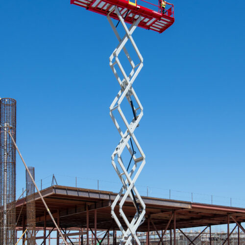 MEC 6092RT Dual Deck Scissor Lift